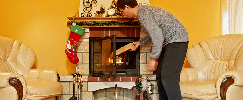 Rusted Metal Fireplace Restoration in Newington, Connecticut